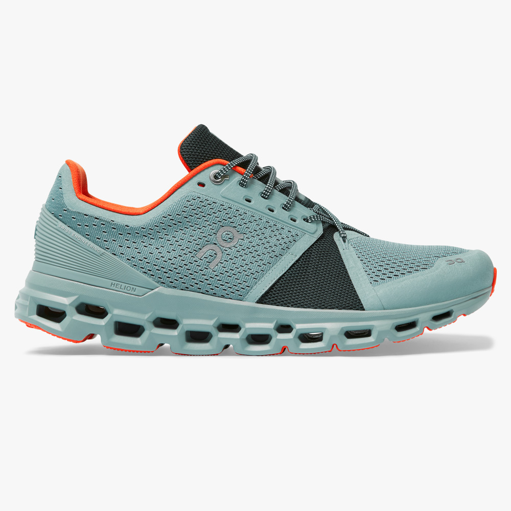 ON Cloudstratus Mens - Men's Road Running Shoes NZ-86342 Cobble/Ivy